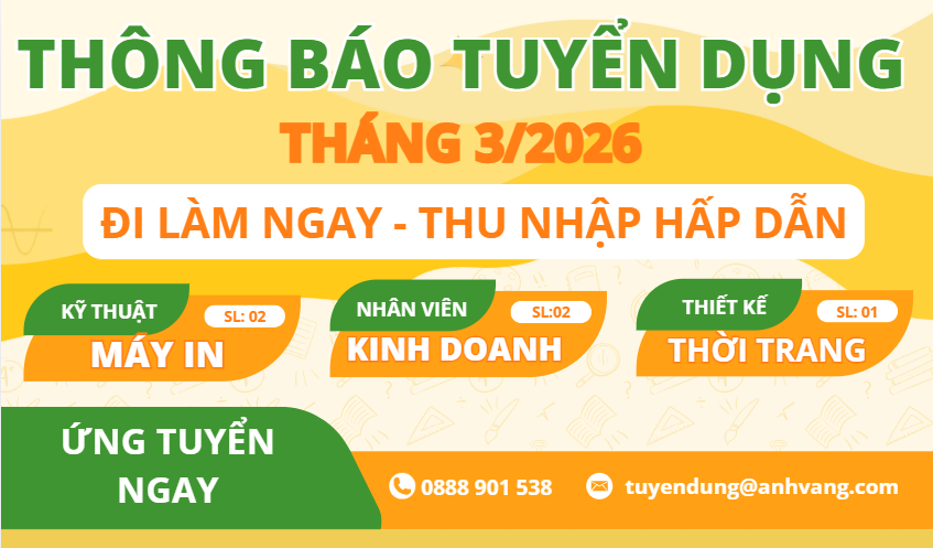 TIN TUYỂN DỤNG THÁNG 3/2026